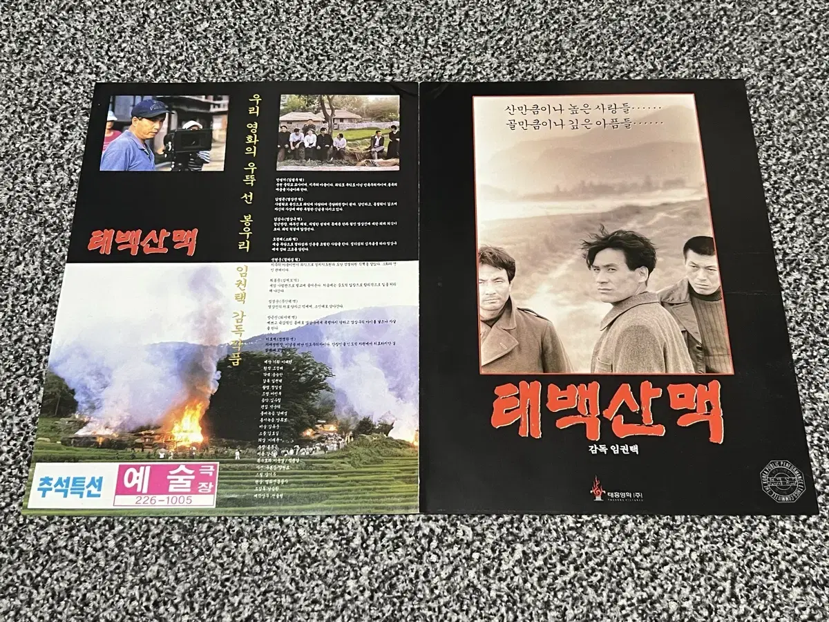 영화 태백산맥(1994) 전단지